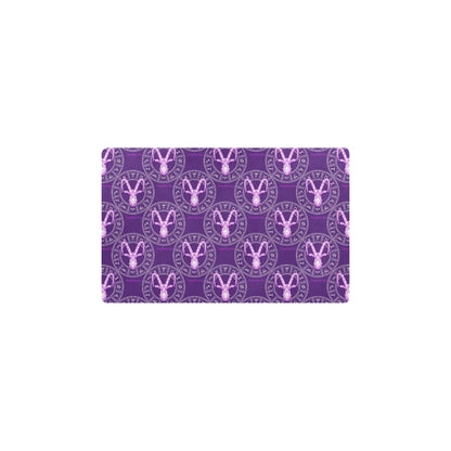 Capricorn Zodiac Pattern Print Design 04 Kitchen Mat