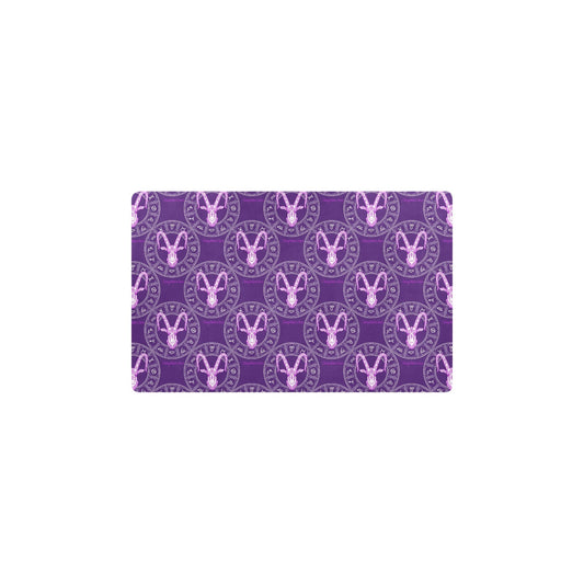 Capricorn Zodiac Pattern Print Design 04 Kitchen Mat