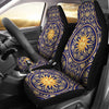 Celestial Gold Sun Face Universal Fit Car Seat Covers