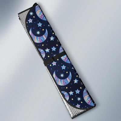 Celestial Moon Pattern Print Design 03 Car Sun Shade-JORJUNE.COM