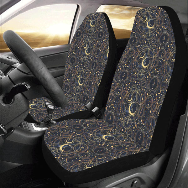 Radiation Mask Pattern Print Universal Fit Car Seat Covers