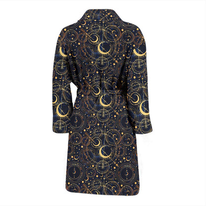 Celestial Pattern Print Design 04 Men Bathrobe-JORJUNE.COM