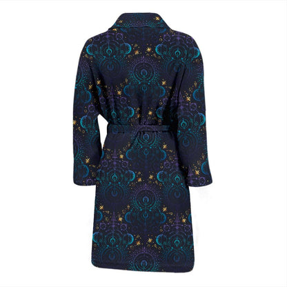 Celestial Pattern Print Design 06 Men Bathrobe-JORJUNE.COM