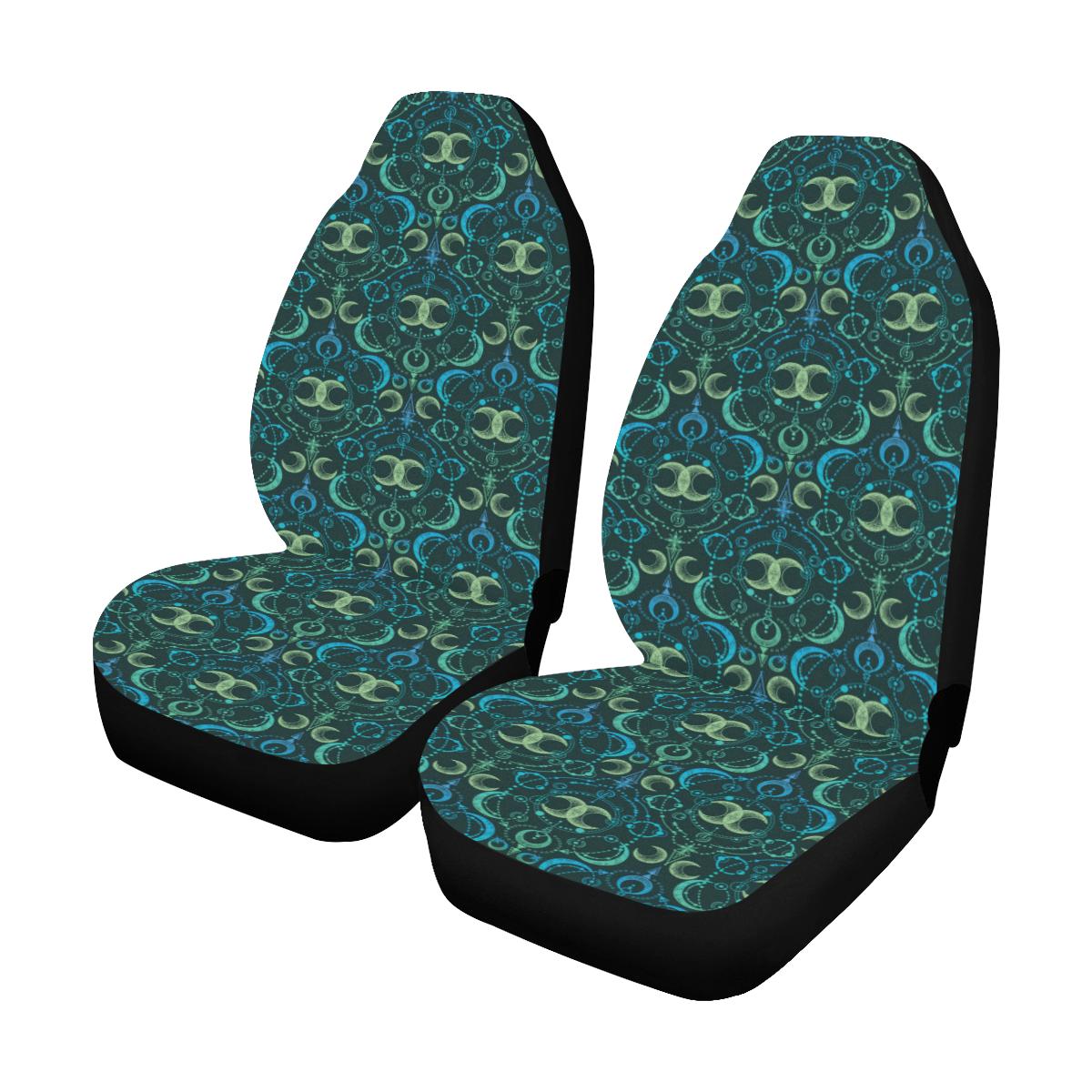 Celestial Pattern Print Design 07 Car Seat Covers (Set of 2)-JORJUNE.COM
