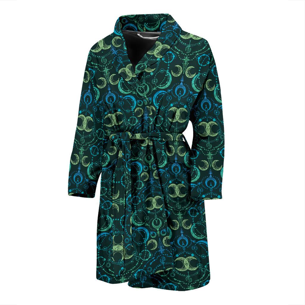 Celestial Pattern Print Design 07 Men Bathrobe-JORJUNE.COM
