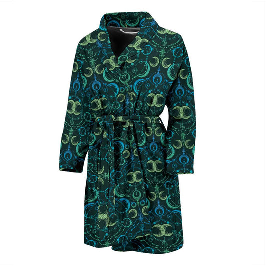 Celestial Pattern Print Design 07 Men Bathrobe-JORJUNE.COM