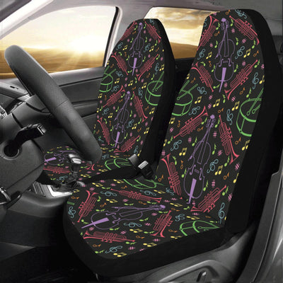 Cello Neon Pattern Print Design 02 Car Seat Covers (Set of 2)-JORJUNE.COM