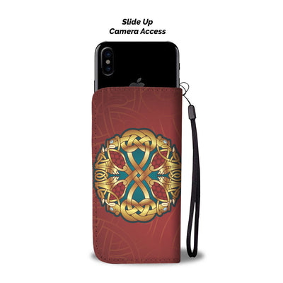 Celtic Design Wallet Phone Case