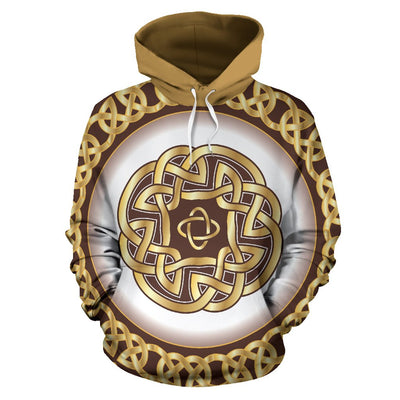 Celtic Gold All Over Print Hoodie