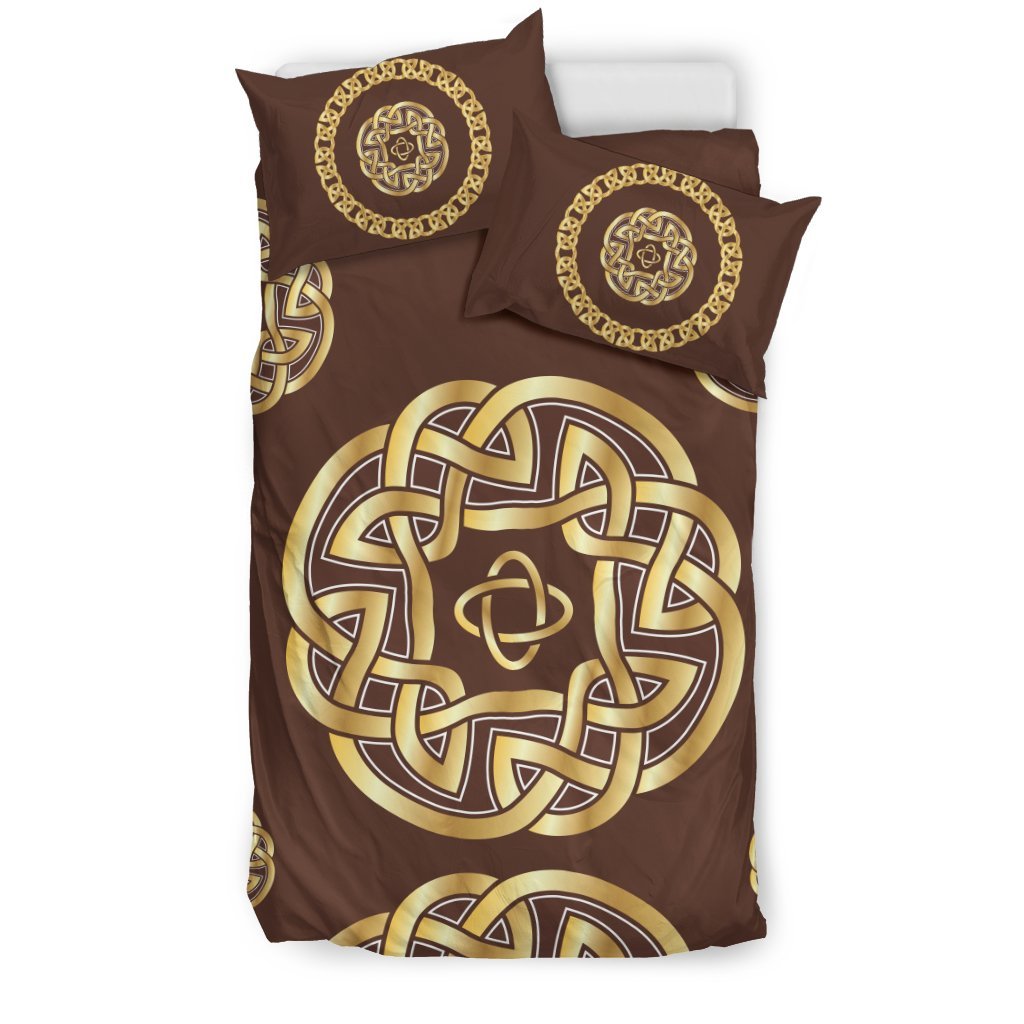 Celtic Gold Duvet Cover Bedding Set