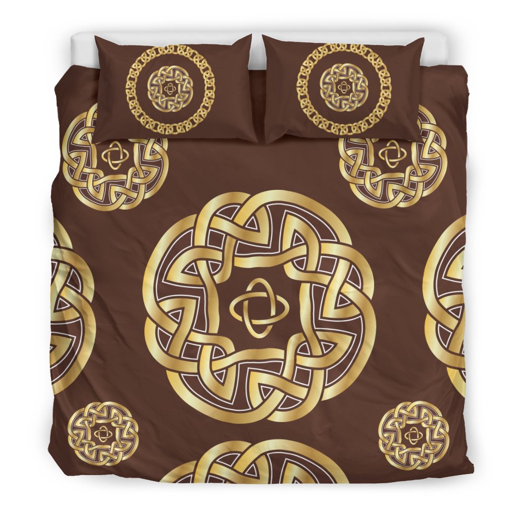 Celtic Gold Duvet Cover Bedding Set