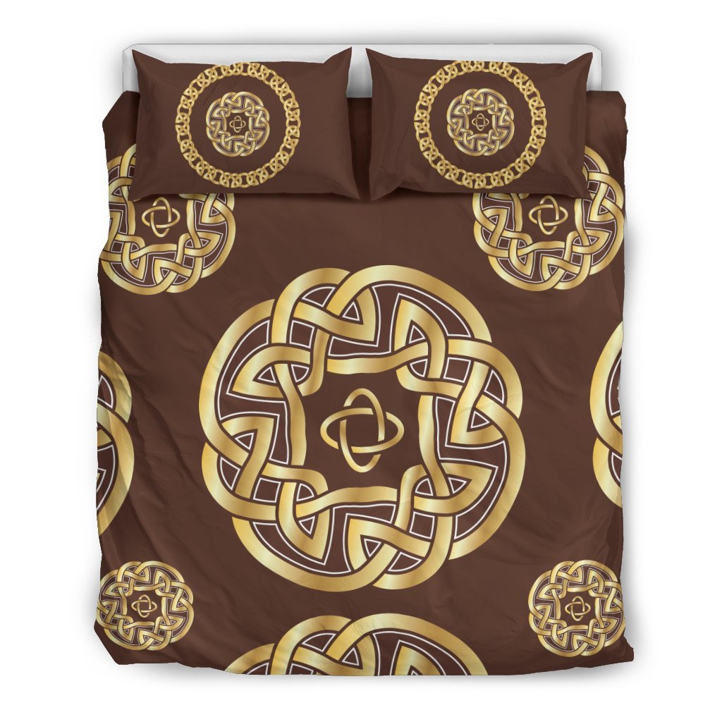 Celtic Gold Duvet Cover Bedding Set