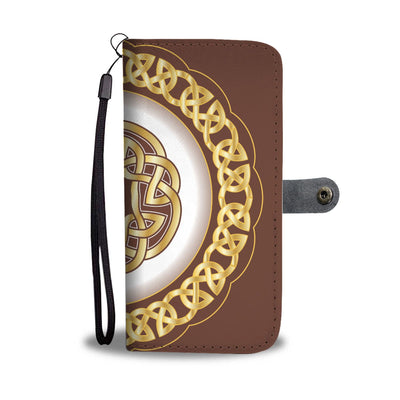 Celtic Gold Wallet Phone Case