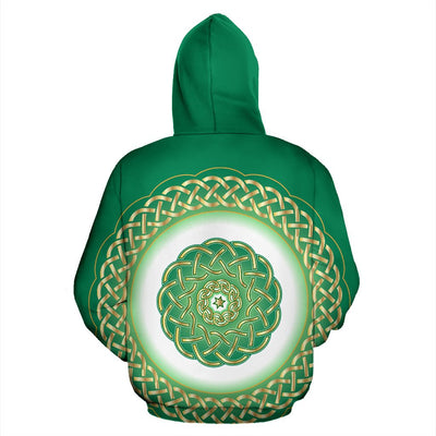 Celtic Green All Over Zip Up Hoodie