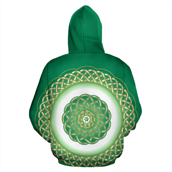 Celtic Green Zip Up Hoodie JorJune