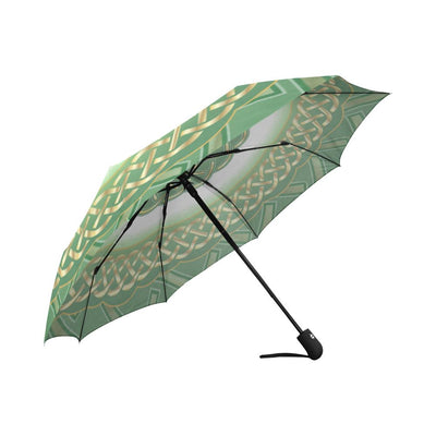 Celtic Green Automatic Foldable Umbrella