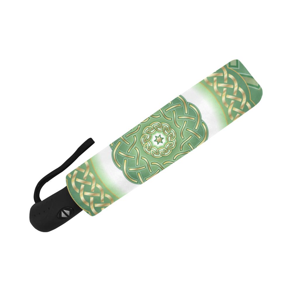 Celtic Green Automatic Foldable Umbrella