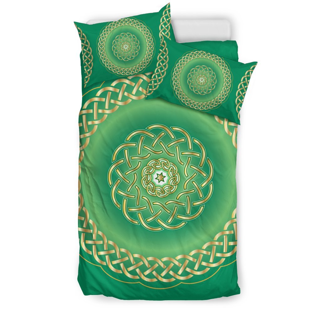 Celtic Green Duvet Cover Bedding Set