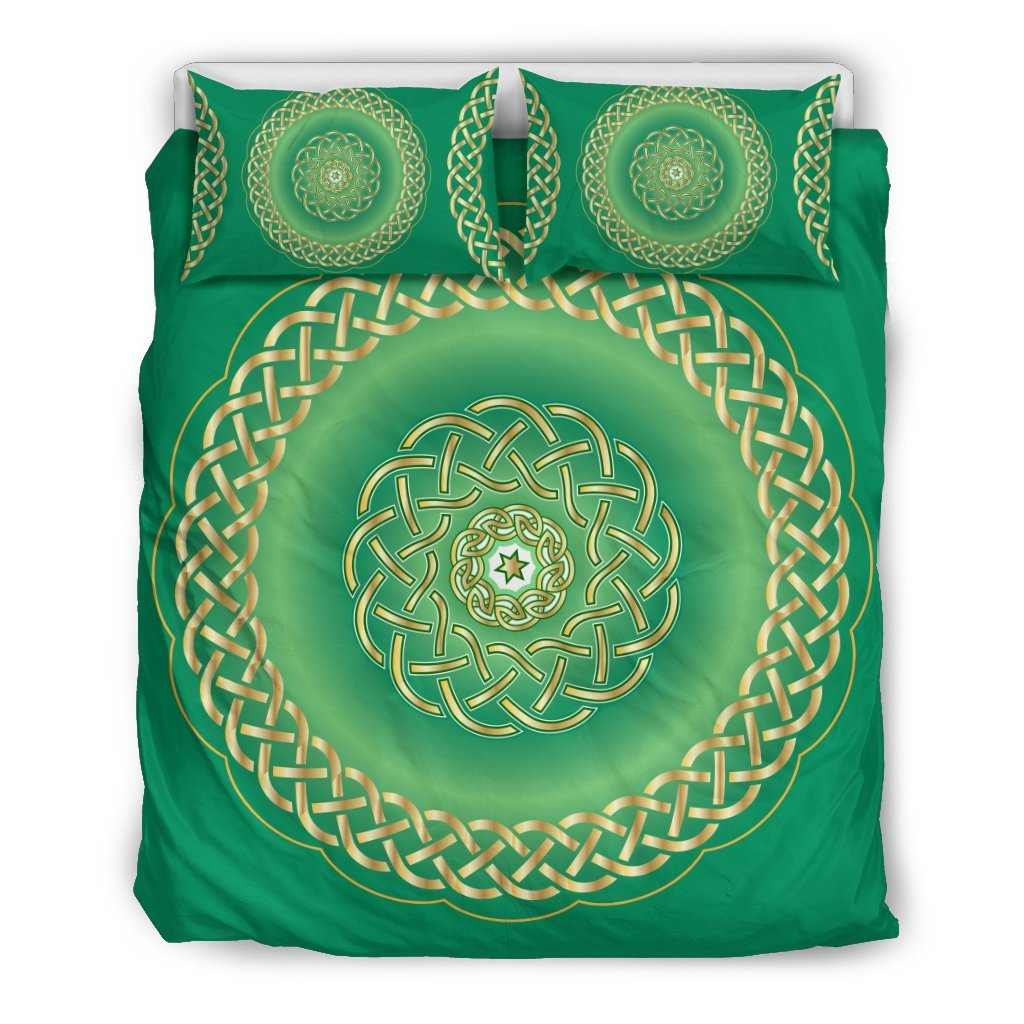 Celtic Green Duvet Cover Bedding Set