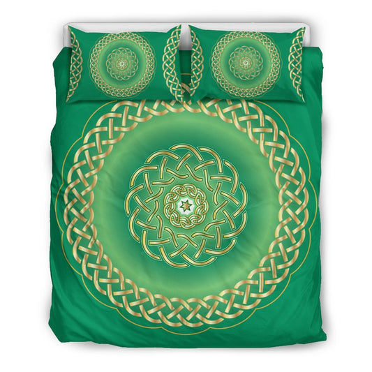 Celtic Green Duvet Cover Bedding Set