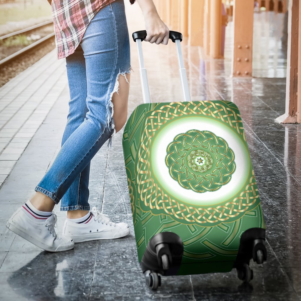 Celtic Green Luggage Cover Protector