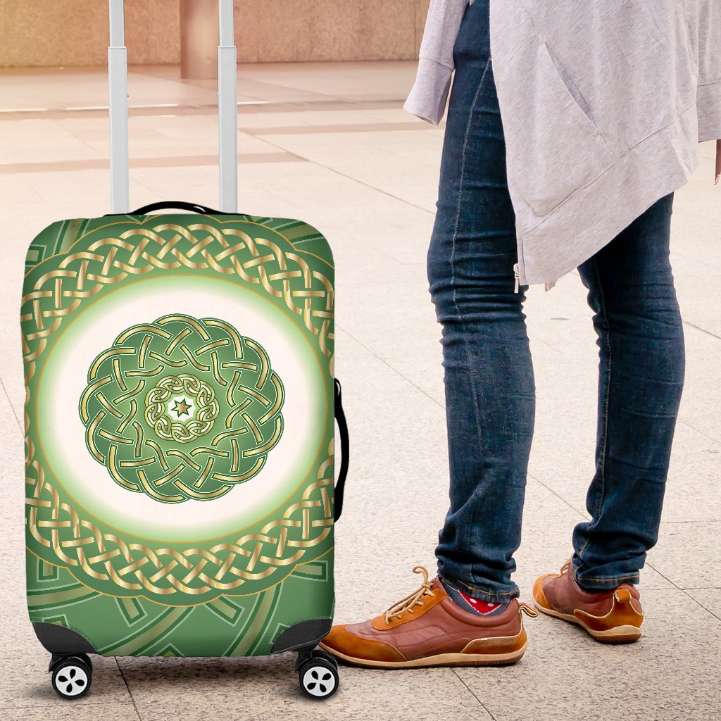 Celtic Green Luggage Cover Protector