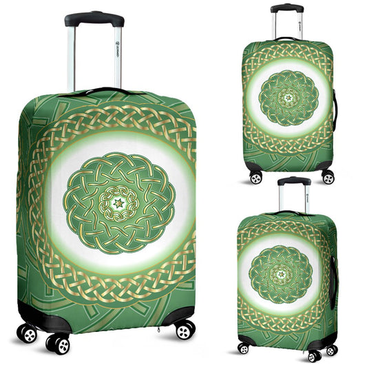Celtic Green Luggage Cover Protector