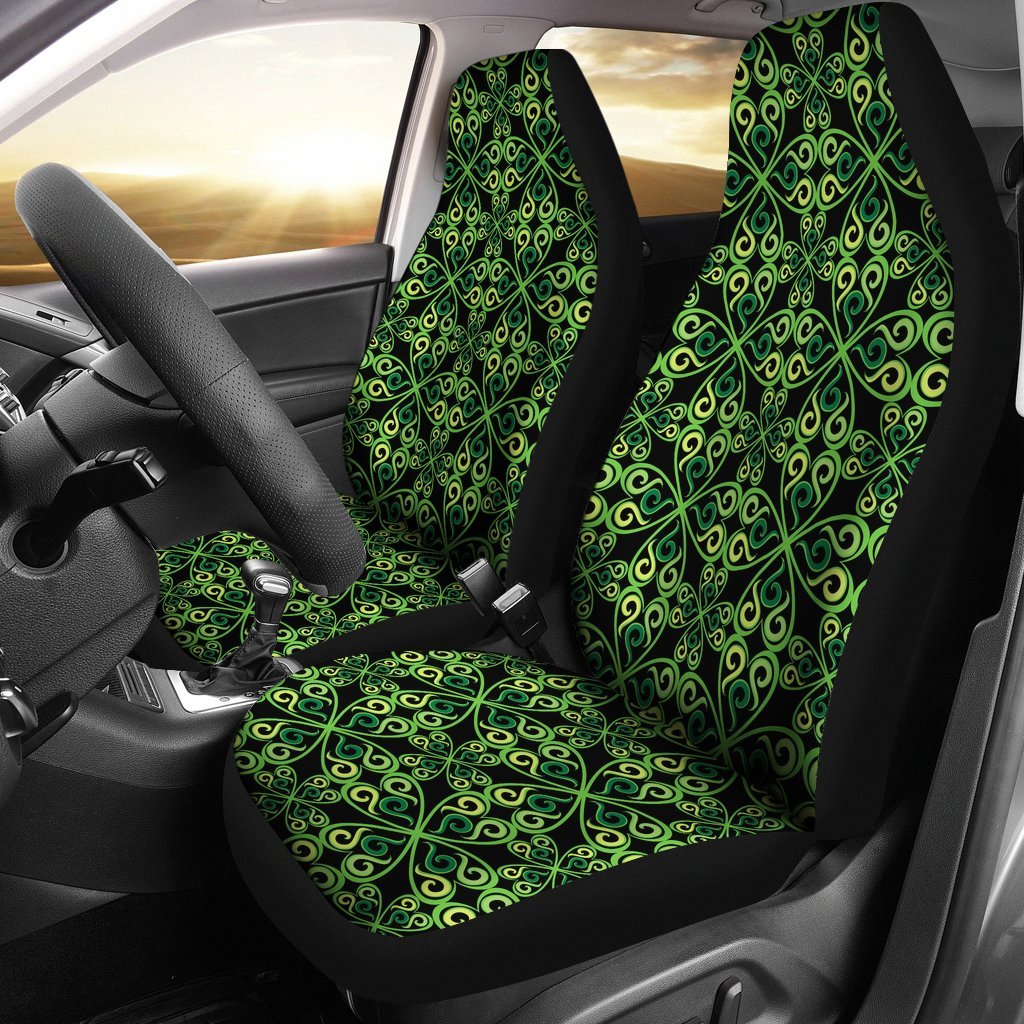 Celtic Green Neon Design Universal Fit Car Seat Covers