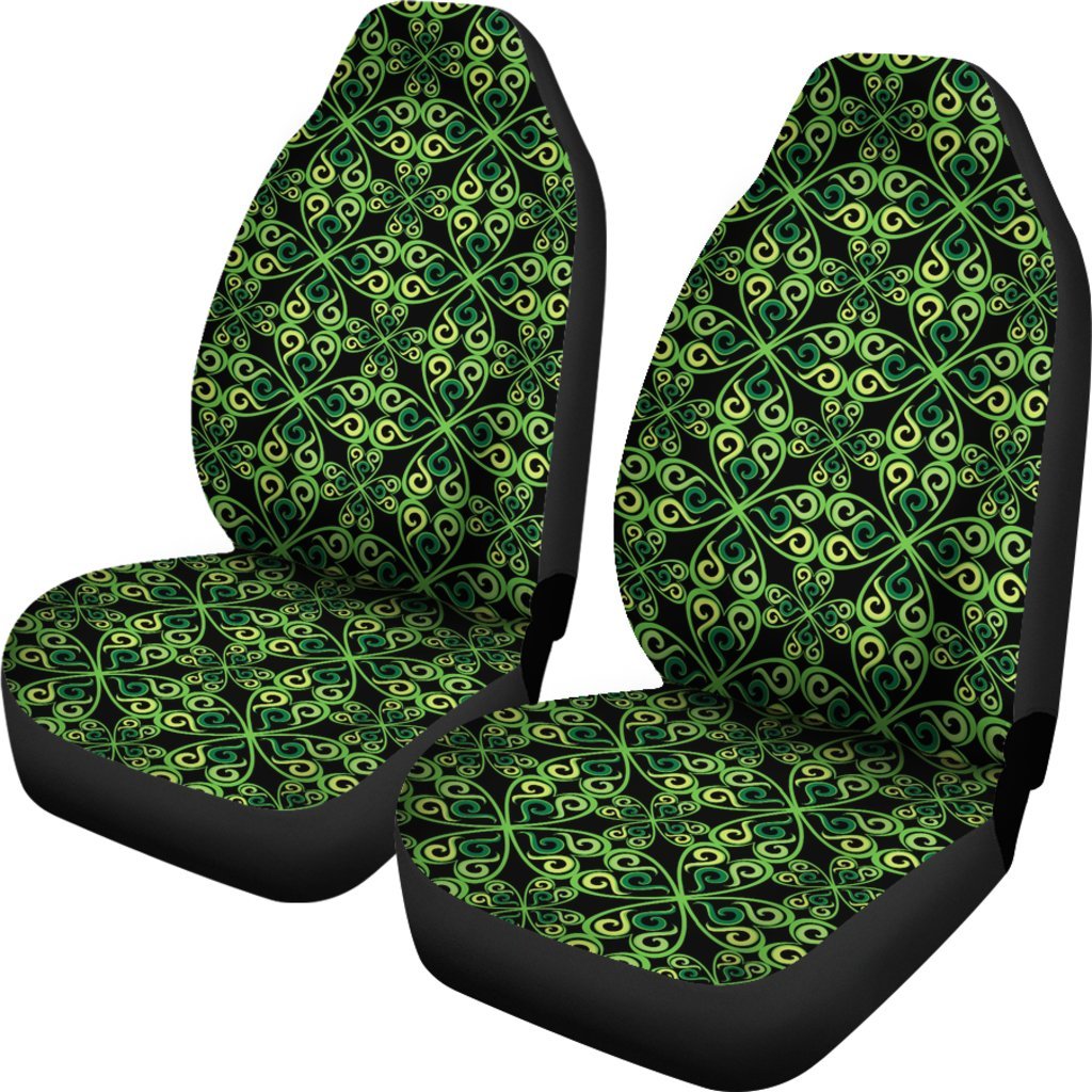 Celtic Green Neon Design Universal Fit Car Seat Covers