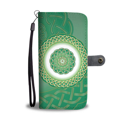 Celtic Green Wallet Phone Case