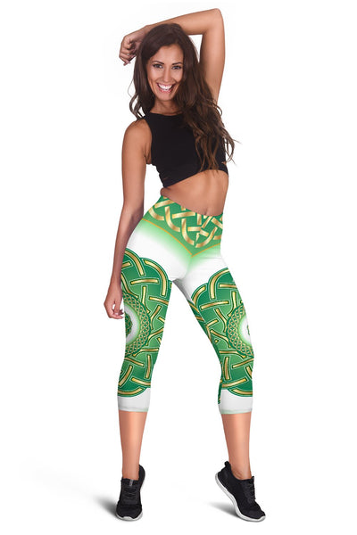 Celtic Green Women Capris