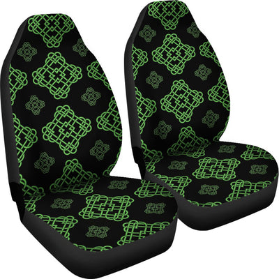 Celtic Knot Green Neon Design Universal Fit Car Seat Covers