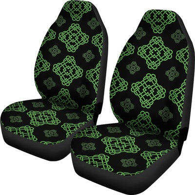 Celtic Knot Green Neon Design Universal Fit Car Seat Covers