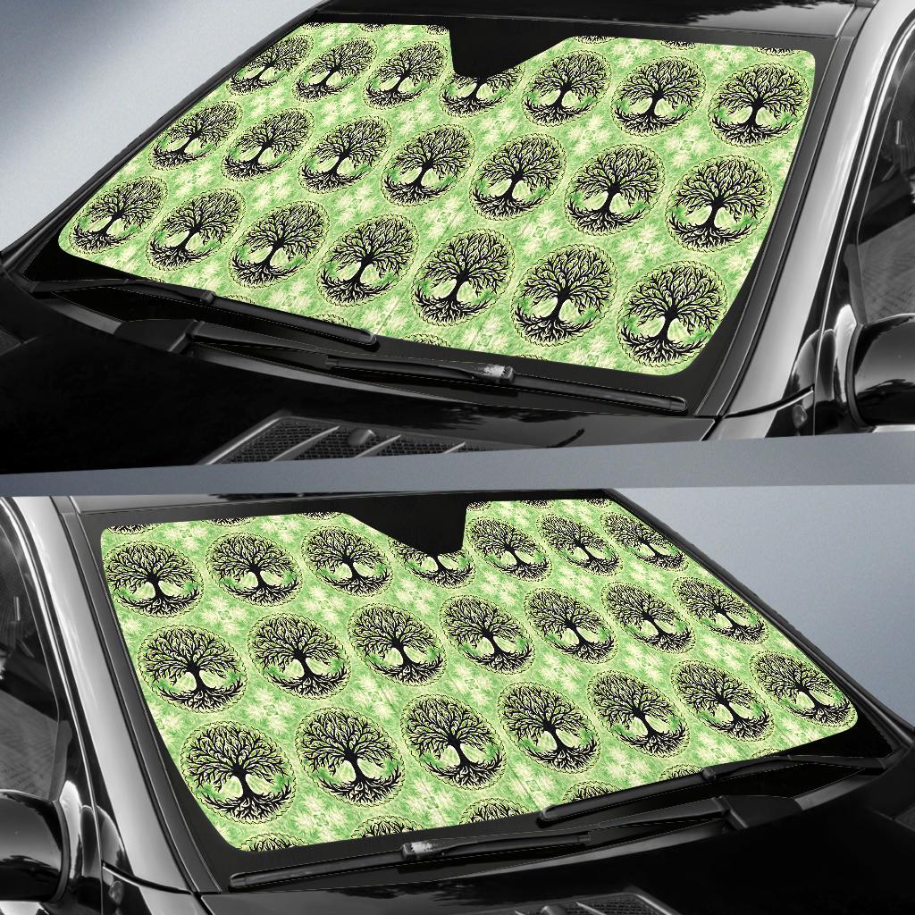 Celtic Pattern Print Design 010 Car Sun Shade-JORJUNE.COM