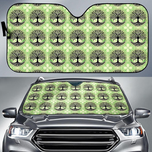 Celtic Pattern Print Design 010 Car Sun Shade-JORJUNE.COM