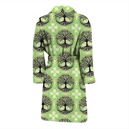 Celtic Pattern Print Design 010 Men Bathrobe-JORJUNE.COM