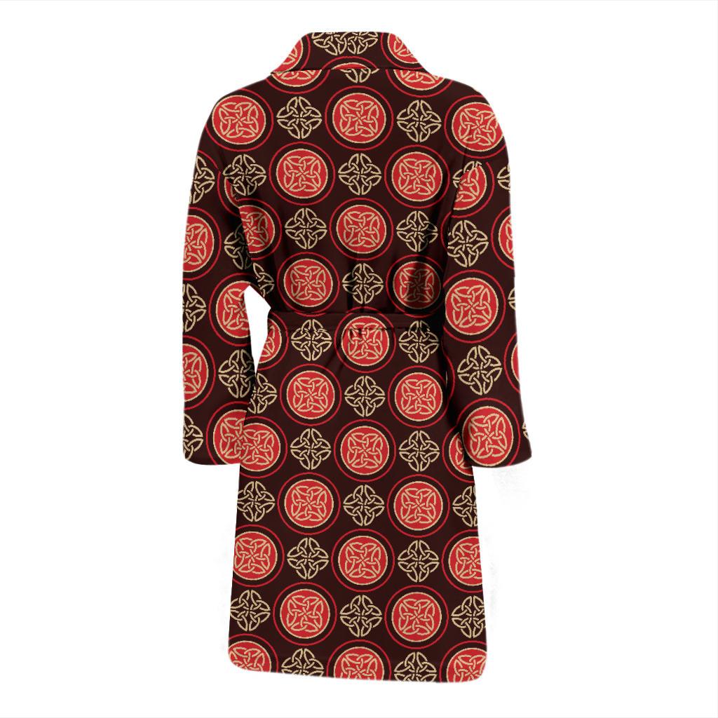 Celtic Pattern Print Design 02 Men Bathrobe-JORJUNE.COM