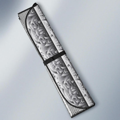 Celtic Pattern Print Design 03 Car Sun Shade-JORJUNE.COM
