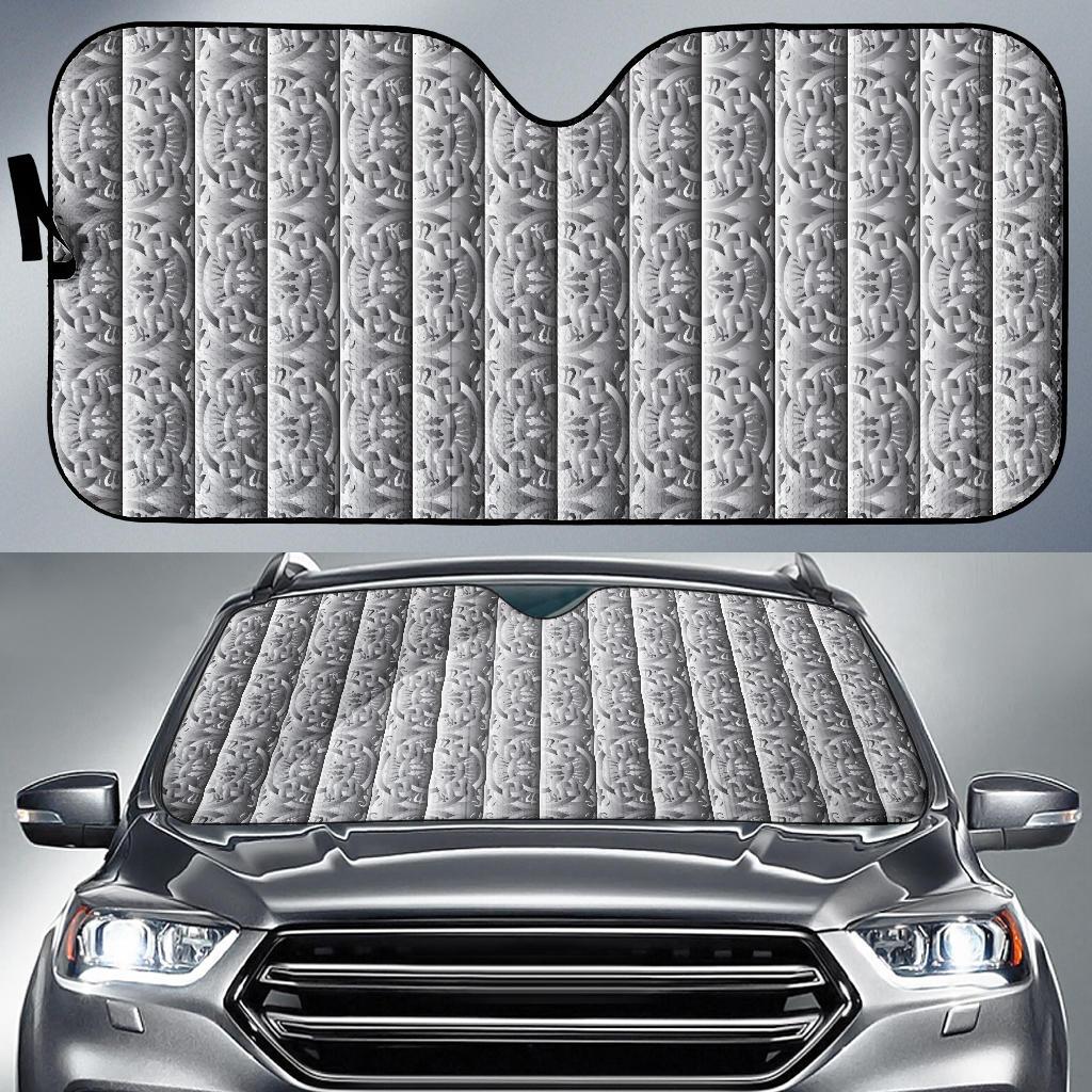 Celtic Pattern Print Design 03 Car Sun Shade-JORJUNE.COM