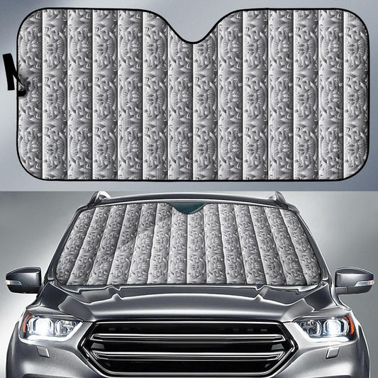 Celtic Pattern Print Design 03 Car Sun Shade-JORJUNE.COM