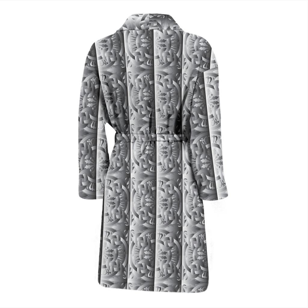 Celtic Pattern Print Design 03 Men Bathrobe-JORJUNE.COM