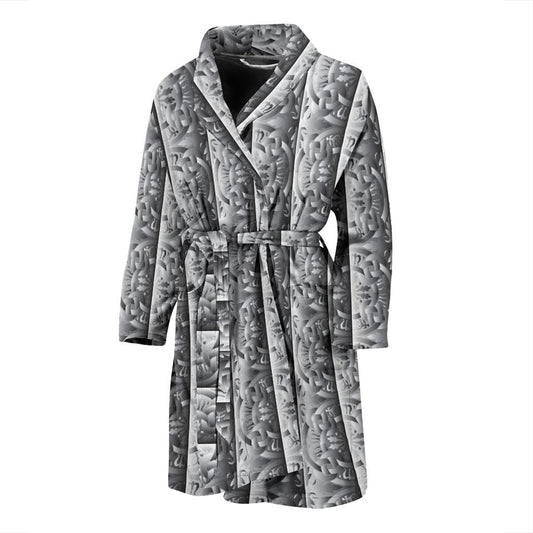 Celtic Pattern Print Design 03 Men Bathrobe-JORJUNE.COM