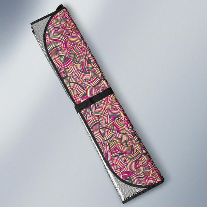 Celtic Pattern Print Design 04 Car Sun Shade-JORJUNE.COM