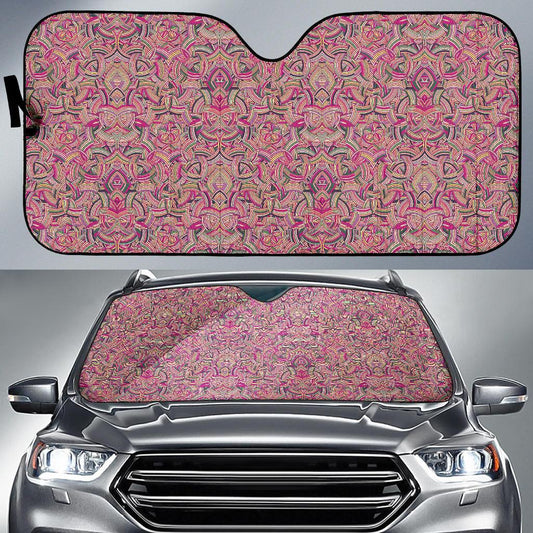 Celtic Pattern Print Design 04 Car Sun Shade-JORJUNE.COM