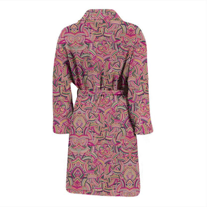 Celtic Pattern Print Design 04 Men Bathrobe-JORJUNE.COM
