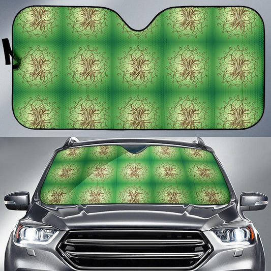 Celtic Pattern Print Design 05 Car Sun Shade-JORJUNE.COM