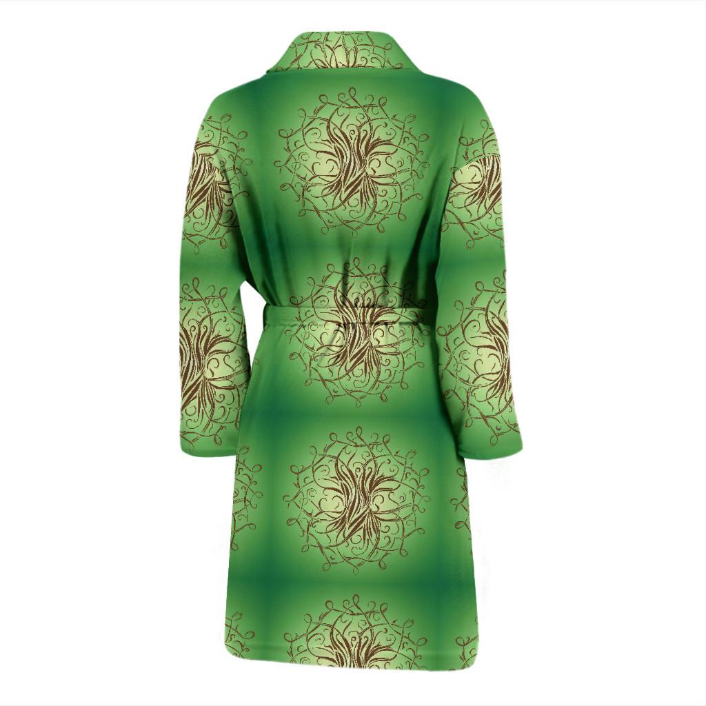 Celtic Pattern Print Design 05 Men Bathrobe-JORJUNE.COM