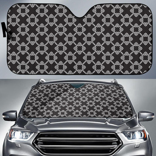 Celtic Pattern Print Design 06 Car Sun Shade-JORJUNE.COM