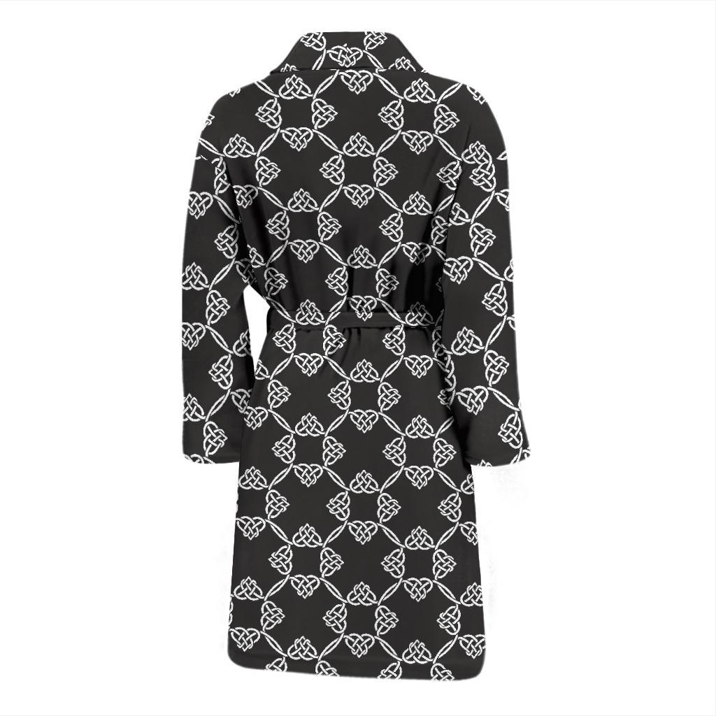 Celtic Pattern Print Design 06 Men Bathrobe-JORJUNE.COM