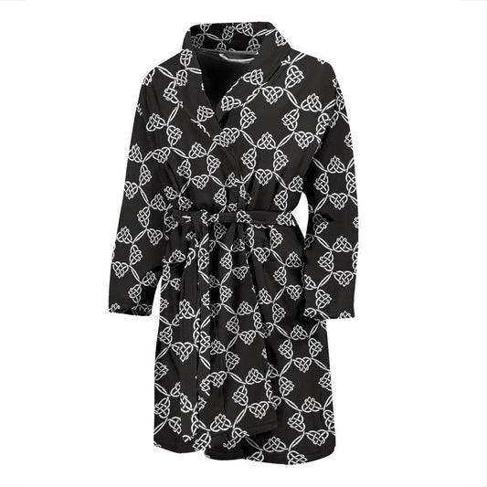 Celtic Pattern Print Design 06 Men Bathrobe-JORJUNE.COM